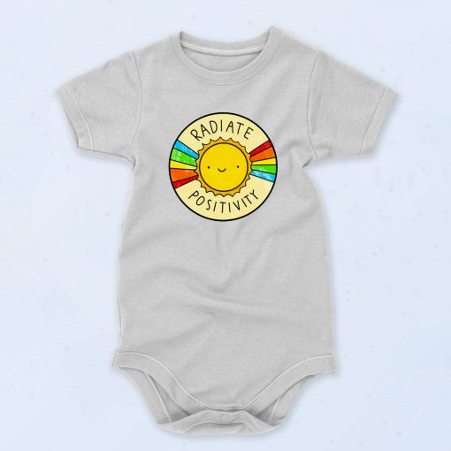 Radiate Positivity Vintage Style Baby Onesie