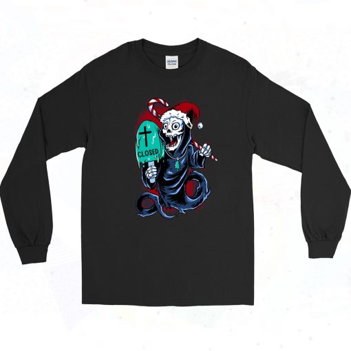 Santa Claus Horror Skeleton Christmas Long Sleeve Style