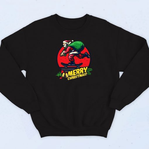 Santa Claus Skater Sweatshirt