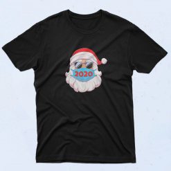 Santa In Sunglasses Wearing Mask T Shirt