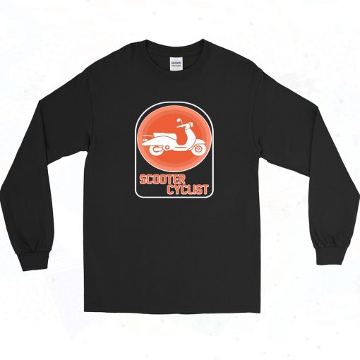 Scooter Cyclist Vintage Long Sleeve Style