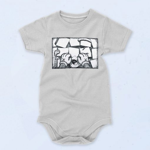 Set of a Kaws Paper Baby Onesie