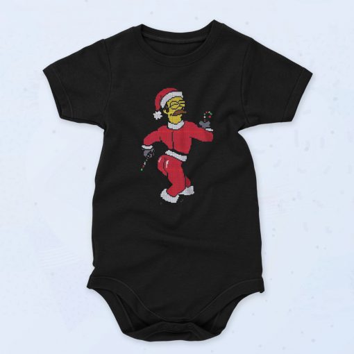 Six Simpsons Christmas Custom Unisex Baby Onesie