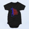 Special of Distressed Usa Flag Unisex Baby Onesie