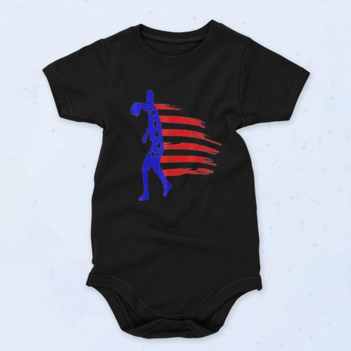 Special of Distressed Usa Flag Unisex Baby Onesie