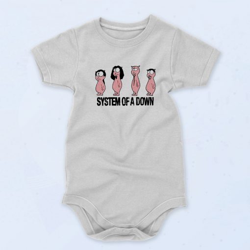 System Of A Down Vintage Style Baby Onesie