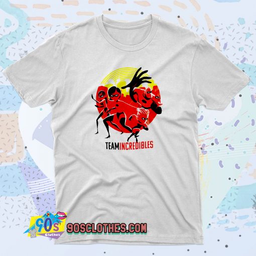 Team Incredibles FUnny Cartoon T Shirt