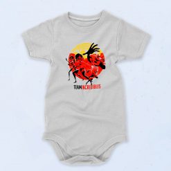 Team Incredibles Vintage Style Baby Onesie