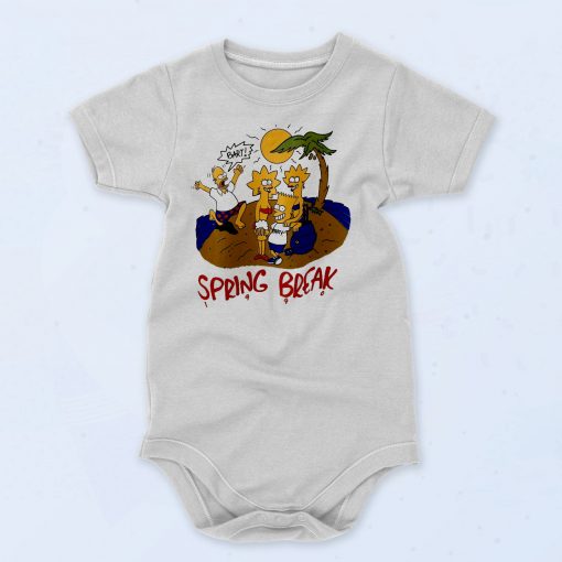 The Simpsons Spring Break Holiday Baby Onesie