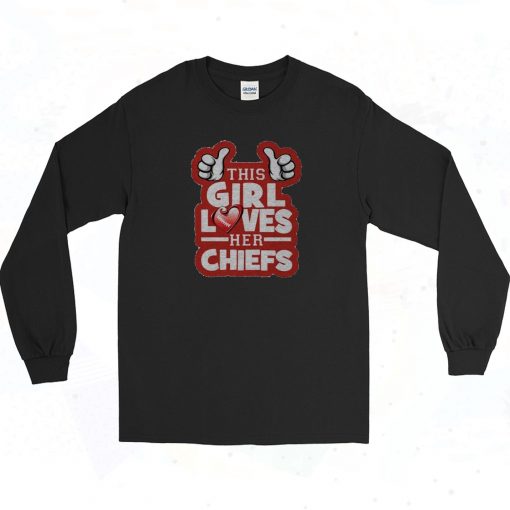 This Girl Loves Her Chiefs Artwork Long Sleeve Style