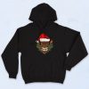 Tiki Santa Hat Christmas Angry Graphic Hoodie