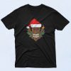 Tiki Santa Hat Christmas Hawaii Artwork T Shirt