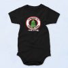 Welcome To Christmas Town Tree Graphic Baby Onesie