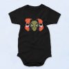 Alien Inside Hipster Head Fashionable Baby Onesie