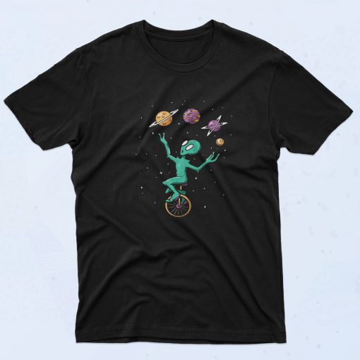 Alien Juggler Funny Artwork T Shirt