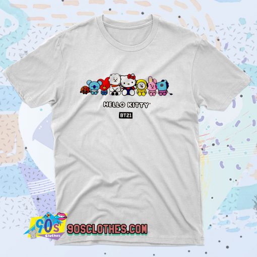 BT21 Hello Kitty Collaboration Vintage Style T Shirt