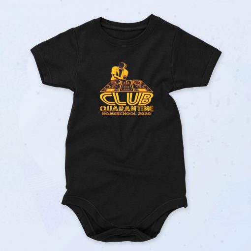 Club Quarantine Homeschool Fashionable Baby Onesie