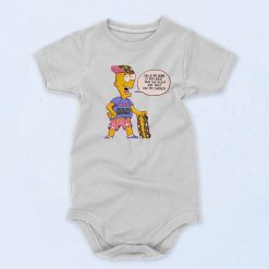 Cool Bad Bart Simpson Baby Onesie