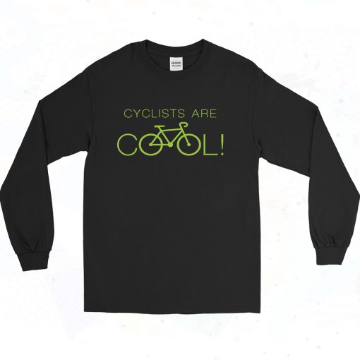 Cyclists Are COOL Vintage 90s Long Sleeve Style