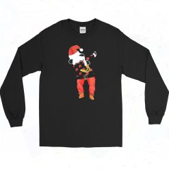 Dabbing Panda Santa Vintage 90s Long Sleeve Style