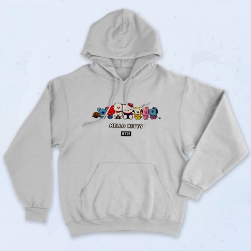 Funny BT21 Hello Kitty Collaboration Hoodie
