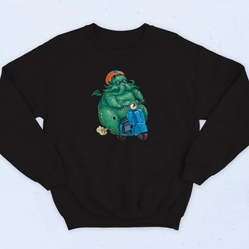 Funny Biker Cthulhu Sweatshirt