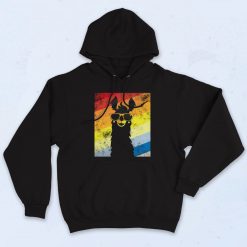 Funny Retro No Drama Llama Hoodie