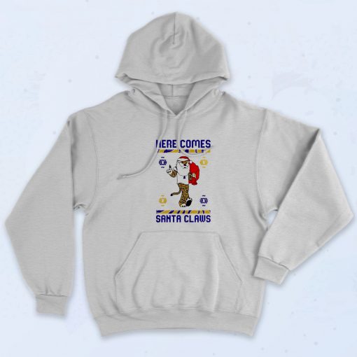 Here Comes Santa Claws Merry Christmas Hoodie - 90sclothes.com