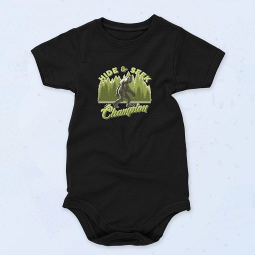 Hide Seek Champion Big Foot Fashionable Baby Onesie