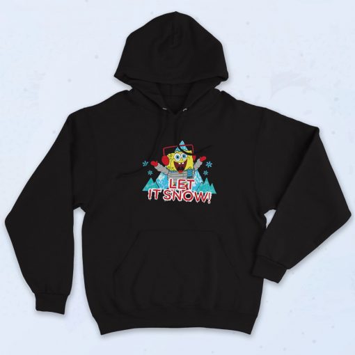 Let It Snow Spongebob Merrry Christmas Hoodie