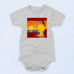 Lisa The Simpsons Sunset Baby Onesie