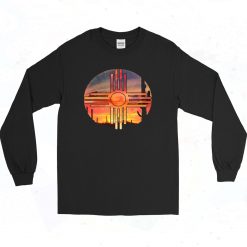 Mexico Desert Sunset Vintage 90s Long Sleeve Style