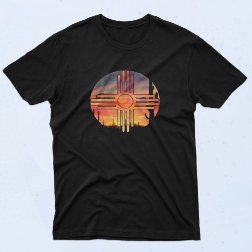 New Mexico Desert Sunset Portrait T Shirt