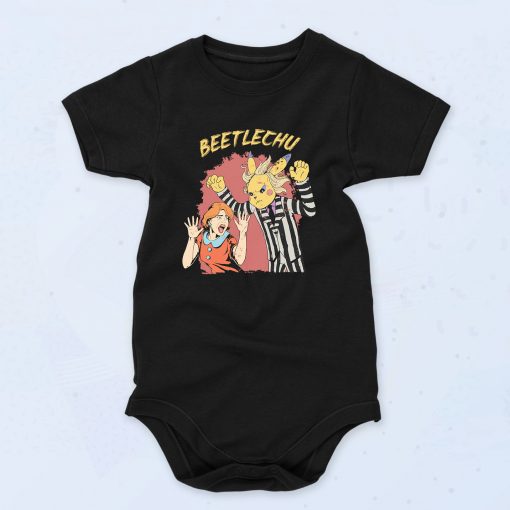 Pikachu Meets Beetlejuice Fashionable Baby Onesie