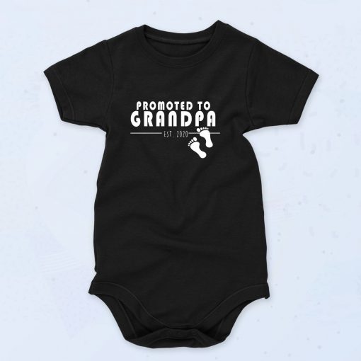 Promoted To Grandpa Fashionable Baby Onesie