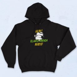 Retro Gort Klaatu Barada Nikto Hoodie