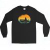 Retro Sunset Boat Vintage 90s Long Sleeve Style