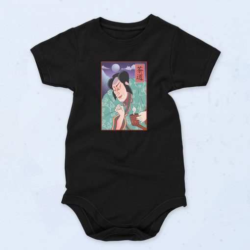 Samurai Tea Ceremony Fashionable Baby Onesie