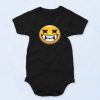 Sharp Toothed Creepy Fashionable Baby Onesie