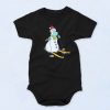 Snowman Mask Christmas Fashionable Baby Onesie