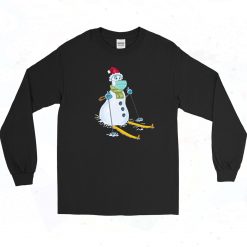 Snowman Mask Christmas Vintage 90s Long Sleeve Style