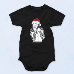 Tattooed Lady Santa Christmas Fashionable Baby Onesie