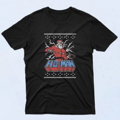 The Action of Ho Man Santa Claus Christmas T Shirt