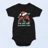 The Naughty List Deadpool Funny Graphic Baby Onesie