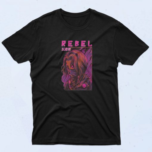 Top Rebel Anime Artwork T Shirt