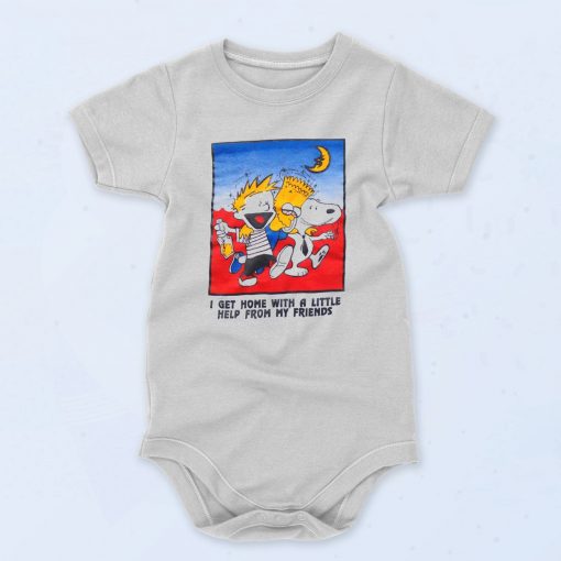 Triple Trouble Bart Simpson Drunk Baby Onesie