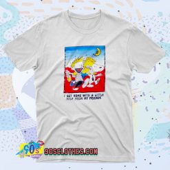 Triple Trouble Bart Simpson Friends T Shirt