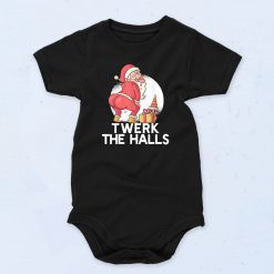 Twerking Santa Claus Ass Christmas Fashionable Baby Onesie