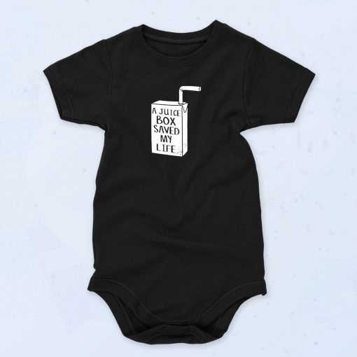 A Juice Box Saved My Life Funny Baby Onesie