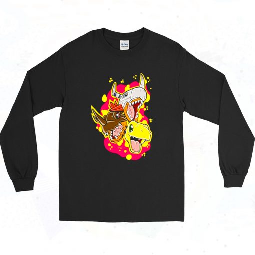 Agumon Evolution Digimon Long Sleeve Shirt